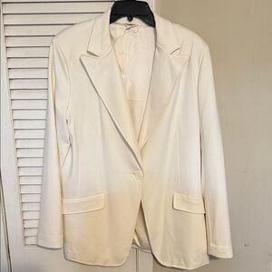 Max Studio Cream Women's Blazer
